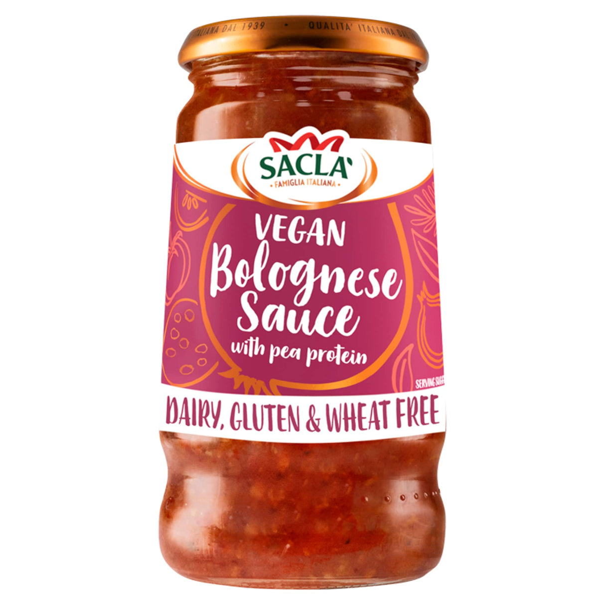 Sacla Bolognese Pasta Sauce With Pea Protein 350 g