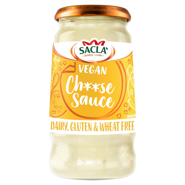 Sacla Vegan Cheese Flavoured White Sauce With Soya 350 g