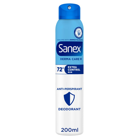 Sanex Derma Care+ Extra Control 72 Hour Anti-Perspirant Spray Deodorant 200 ml