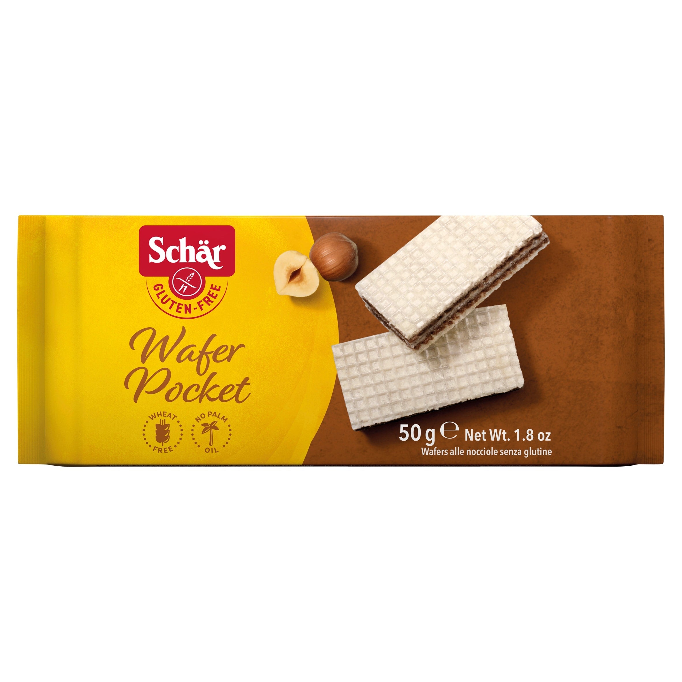 Schar Gluten-Free Wafer Pocket Hazelnut Cream 50 g