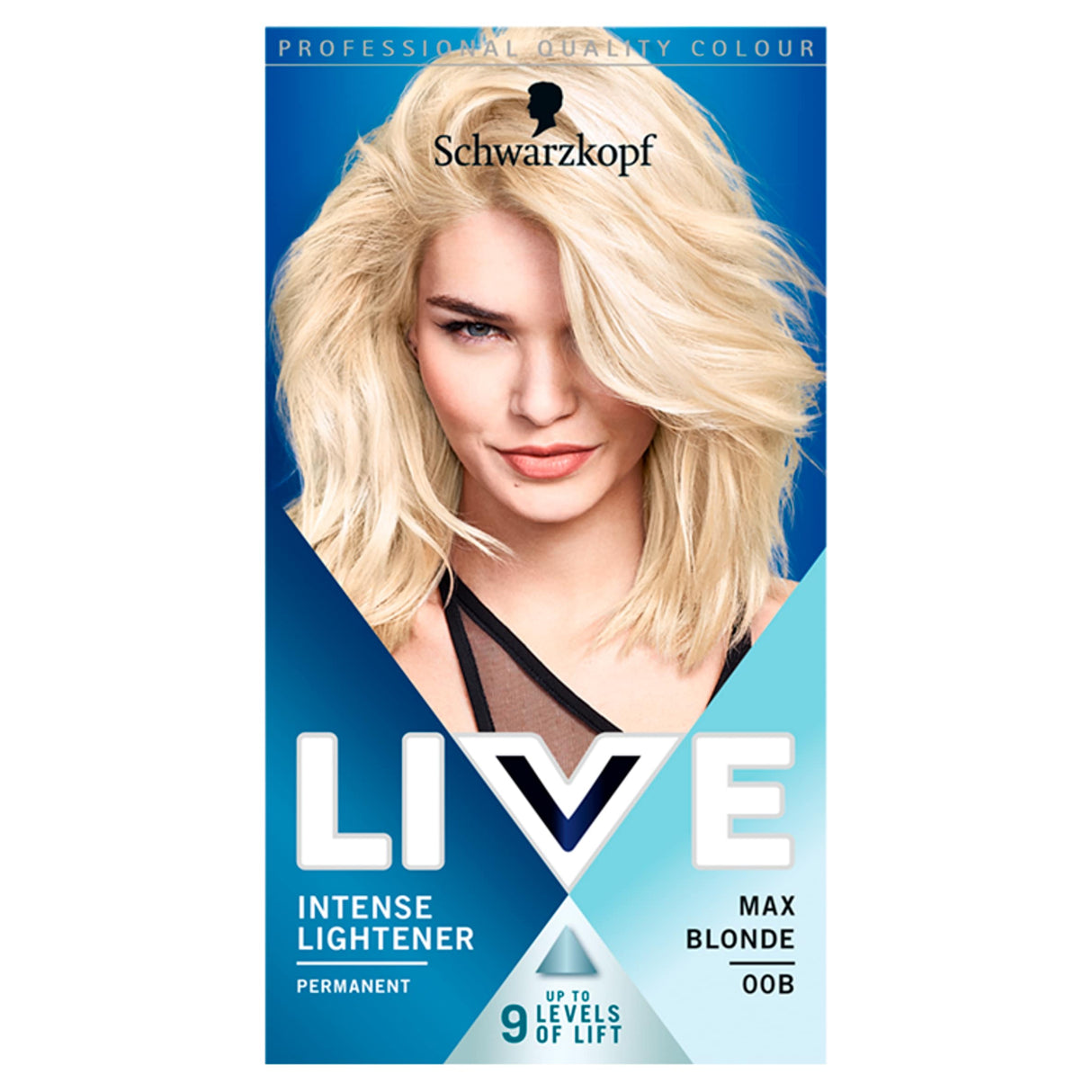 Schwarzkopf Live Intense Lightener Permanent Hair Dye Max Blonde 00B