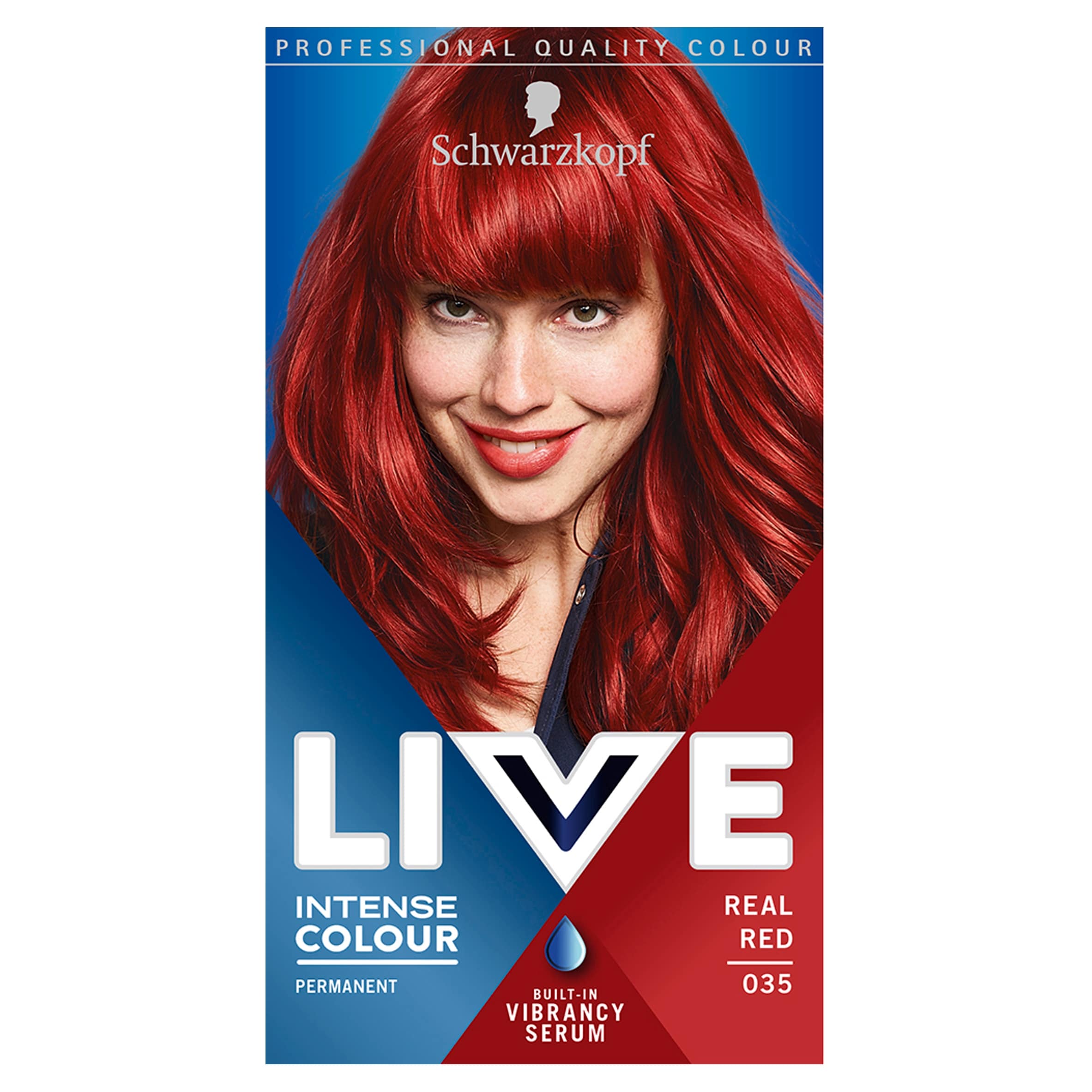 Schwarzkopf Live Intensive Color 035 Real Red Hair Dye