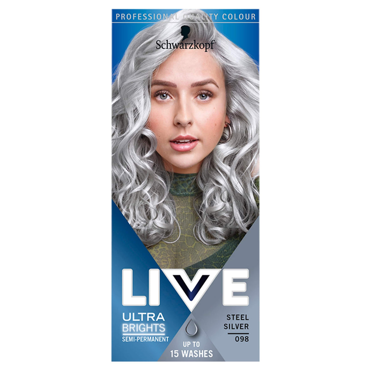 Schwarzkopf Live Ultra Bright 098 Steel Silver 80 g