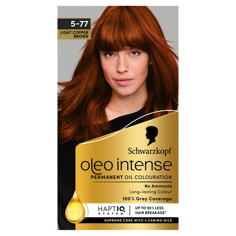 Schwarzkopf Oleo Intense 5-77 Light Copper Brown Permanent Hair Colour