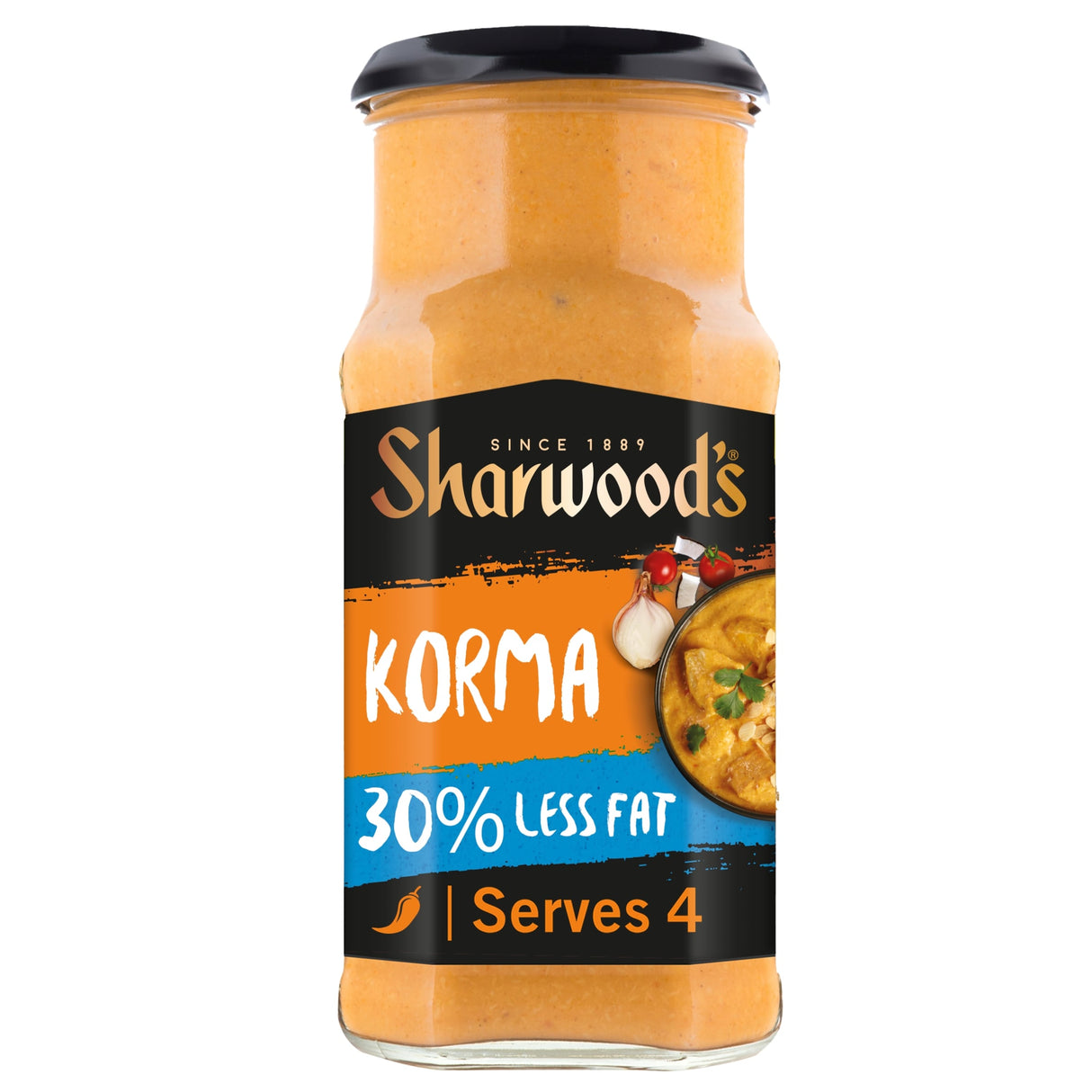 Sharwood's 30% Less Fat Korma Curry Sauce 420 g