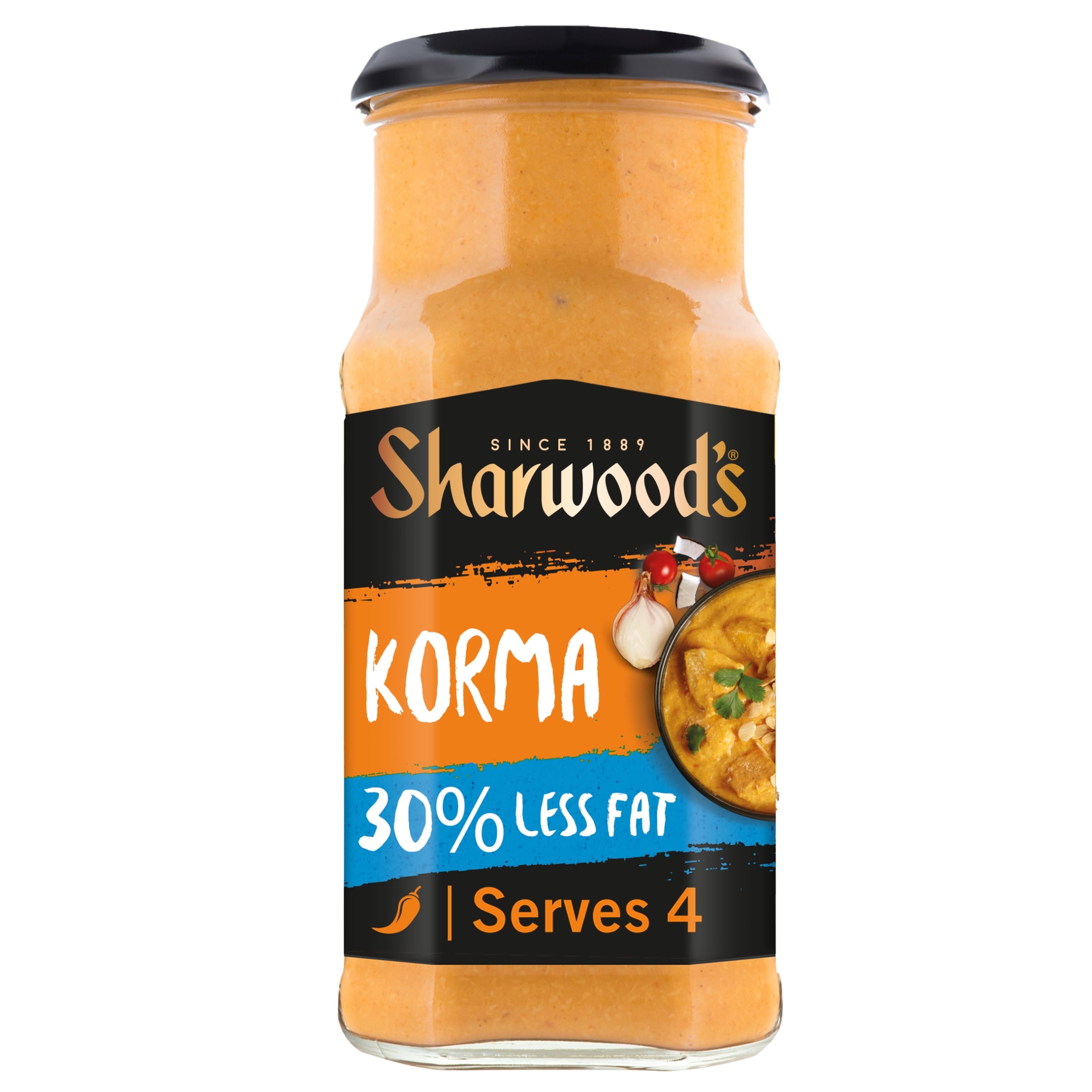 Sharwood's 30% Less Fat Korma Curry Sauce 420 g