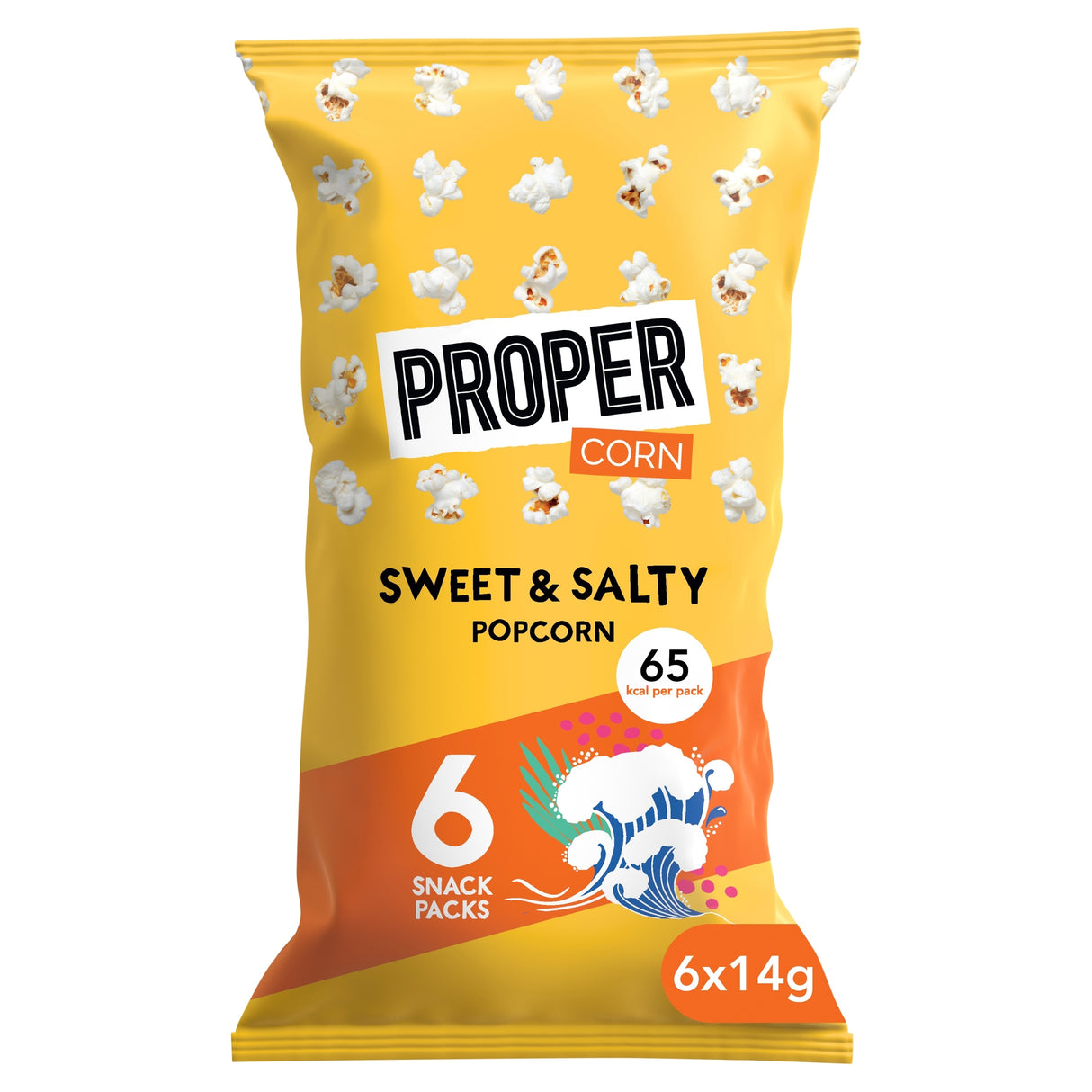 Proper Corn Sweet & Salty Popcorn 6 x 14 g
