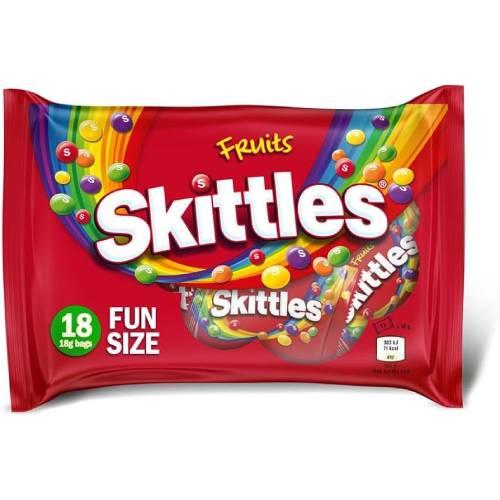 Skittles Fruits Sweets 18 Fun Size Bags 324 g