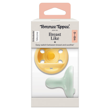 Tommee Tippee Breast Like Soothers x 2 0-6 Months