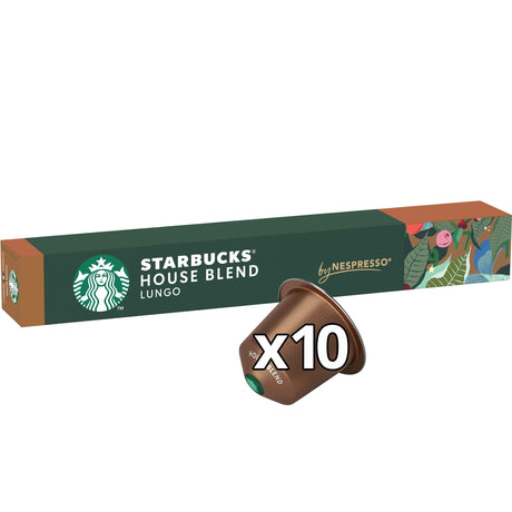 Starbucks By Nespresso House Blend Lungo Coffee Pods x 10 57 g