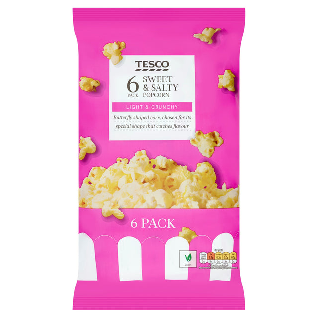 Tesco Sweet & Salted Popcorn 6 x 14 g