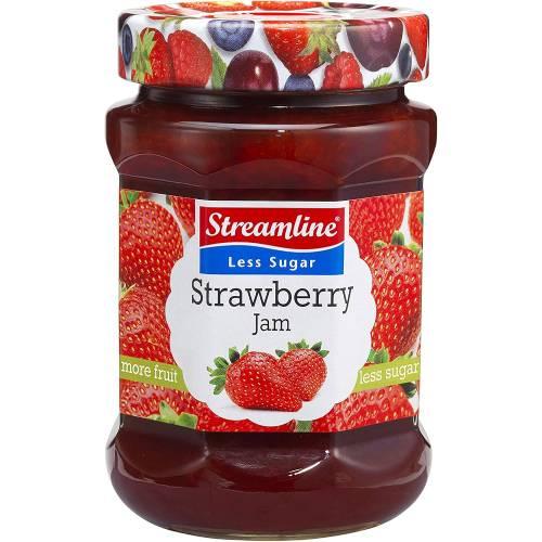 Streamline Reduced Sugar Strawberry Jam 340 g