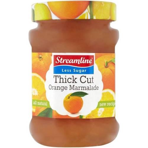 Streamline Reduced Sugar Thick Cut Orange Marmalade 340 g