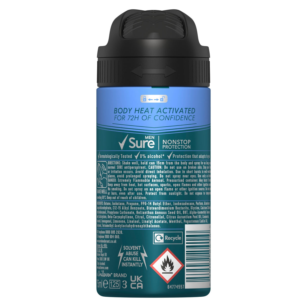 Sure Men 72 Hour Invisible Ice Fresh Anti-Perspirant 75 ml