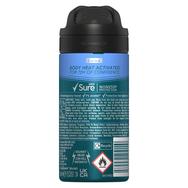 Sure Men 72 Hour Invisible Ice Fresh Anti-Perspirant 75 ml