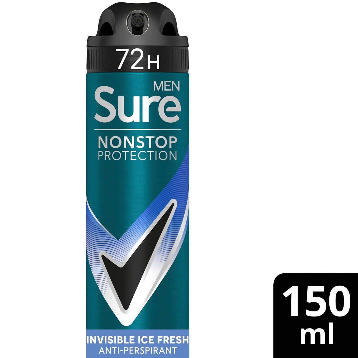 Sure Men 72 Hour Invisible Ice Fresh Anti-Perspirant Deodorant 150 ml