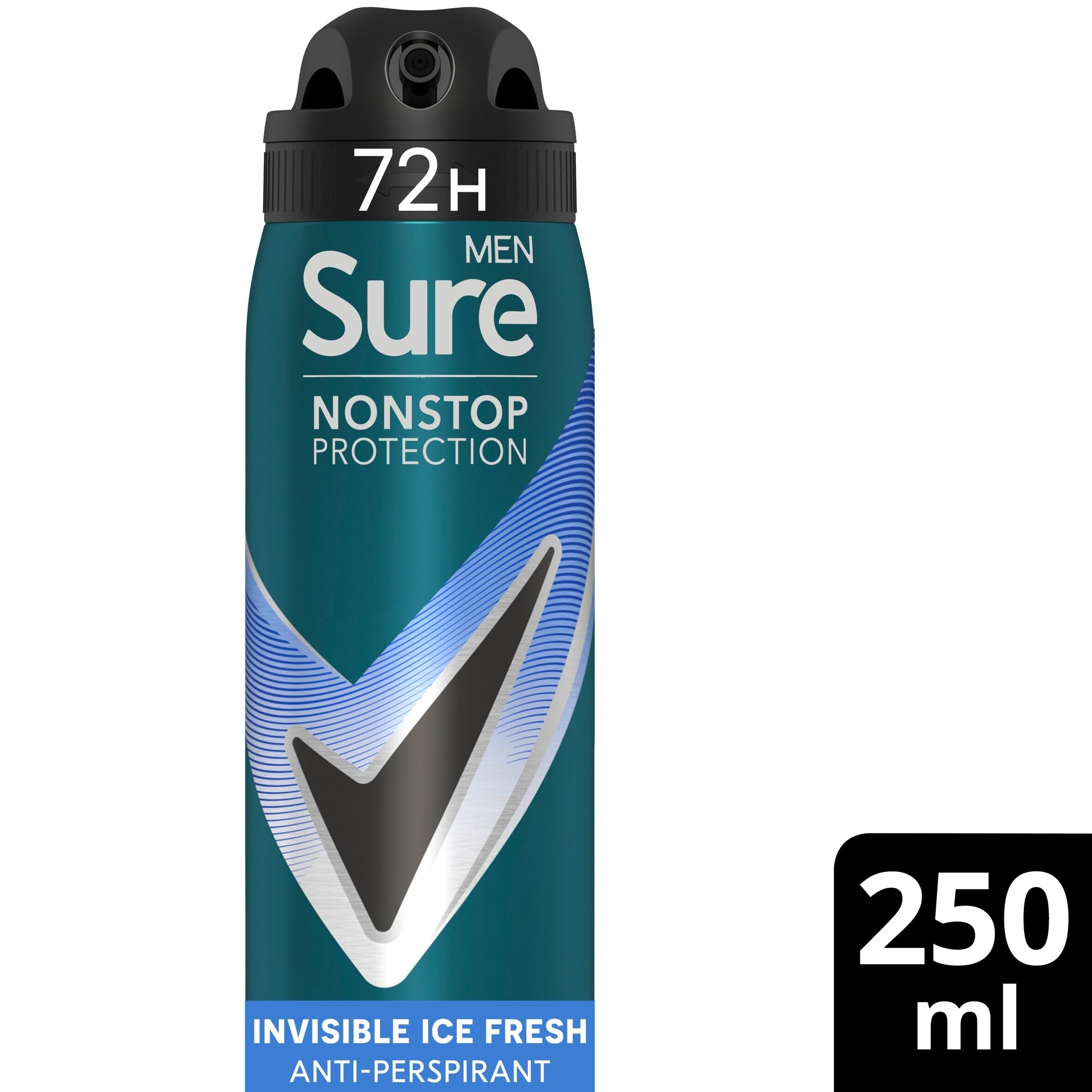 Sure Men Invisible Ice Fresh 72 Hour Non-Stop Protection Anti-Perspirant Deodorant 250 ml