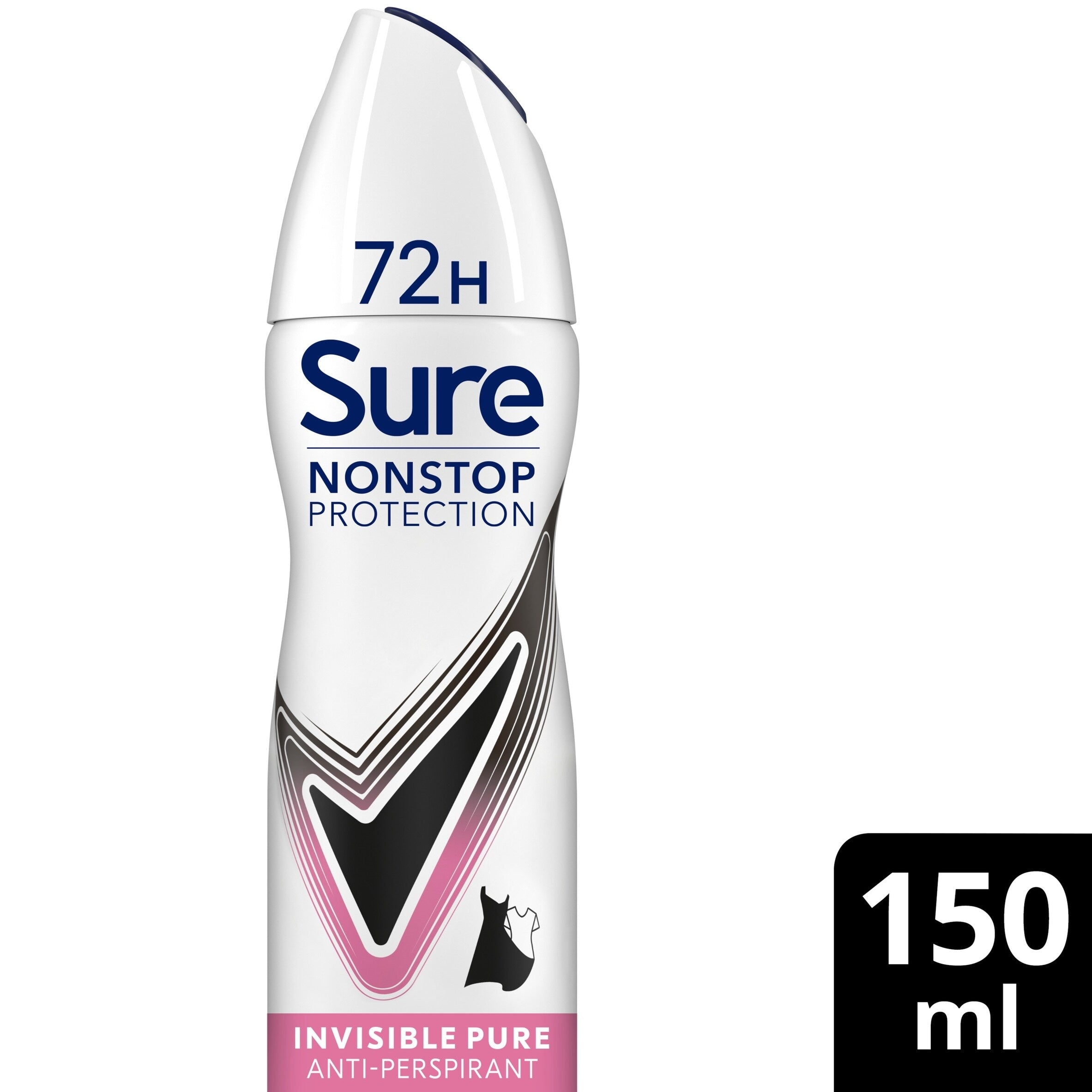 Sure Women Invisible Pure 72 Hour Non-Stop Protection Anti-Perspirant Deodorant 150 ml
