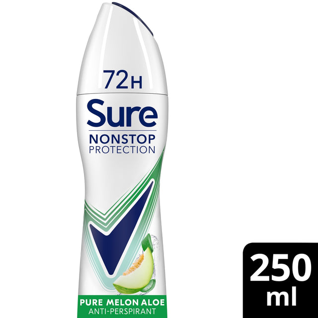 Sure Women Pure Melon Aloe 72 Hour Non-Stop Protection Anti-Perspirant Deodorant 250 ml