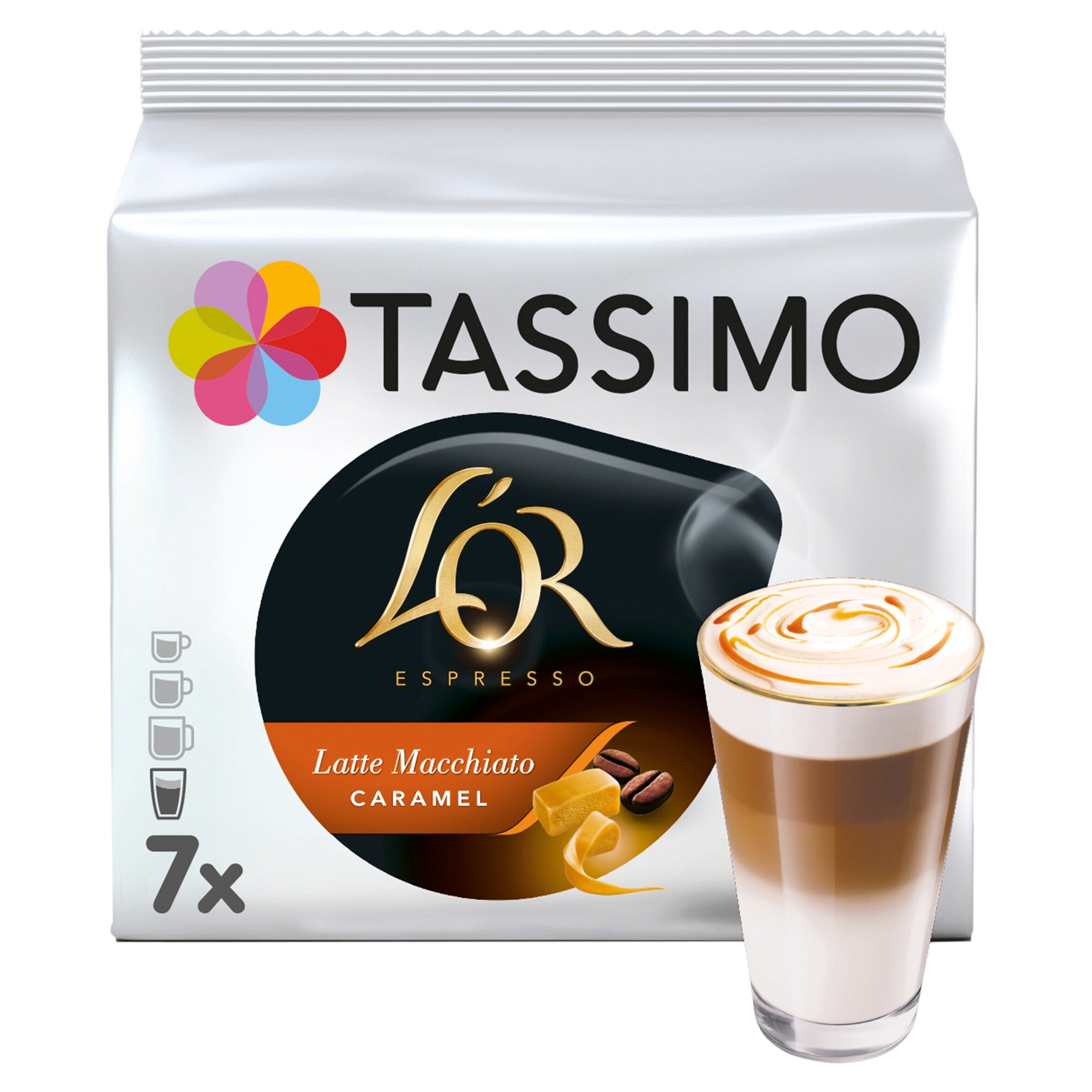 Tassimo L'Or Caramel Latte Macchiato Coffee Pods x 7 195 g
