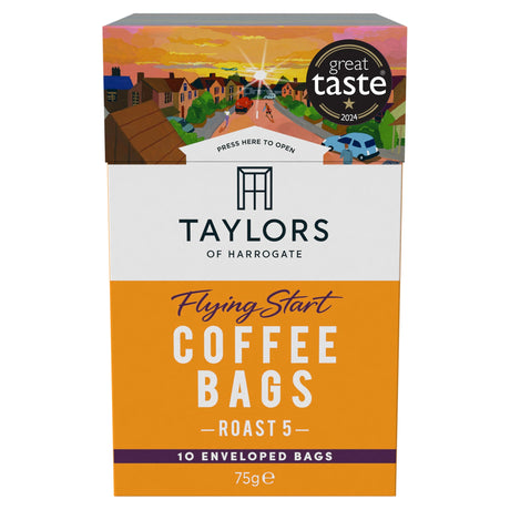 Taylors Of Harrogate Flying Start Coffee Bags x10 75 g