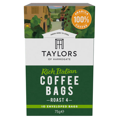 Taylors Of Harrogate Italian Coffee Bags 10's 75 g