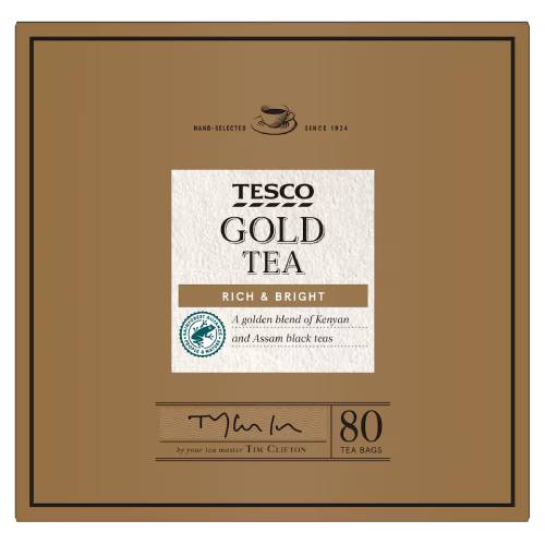 Tesco 80 Gold Tea Bags 250 g