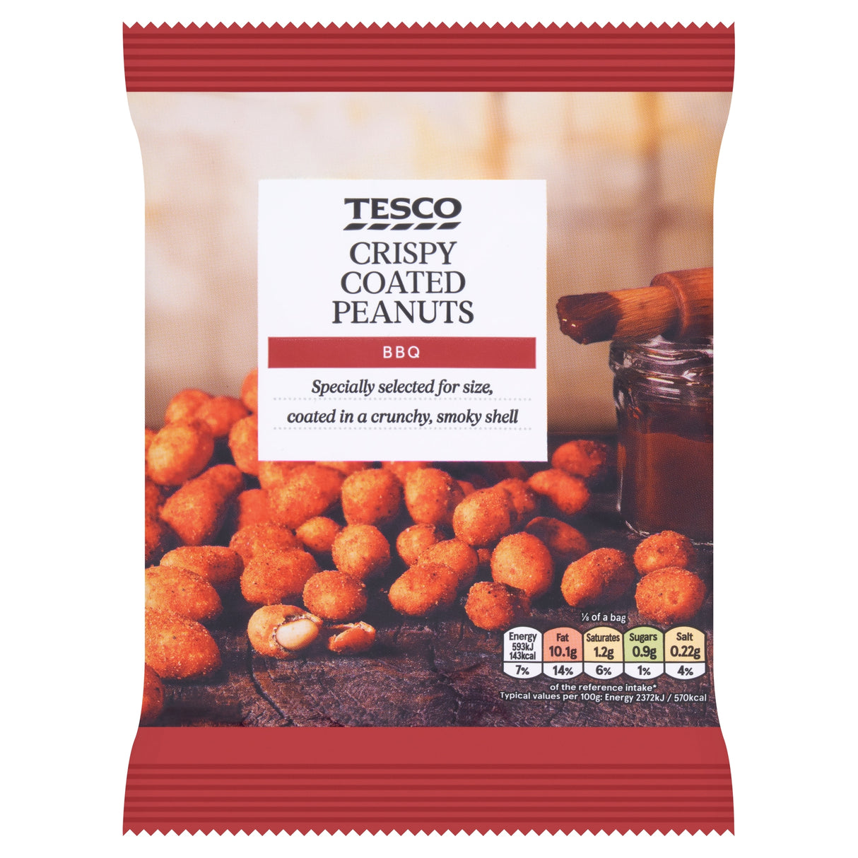 Tesco BBQ Flavoured Coated Peanuts 200 g