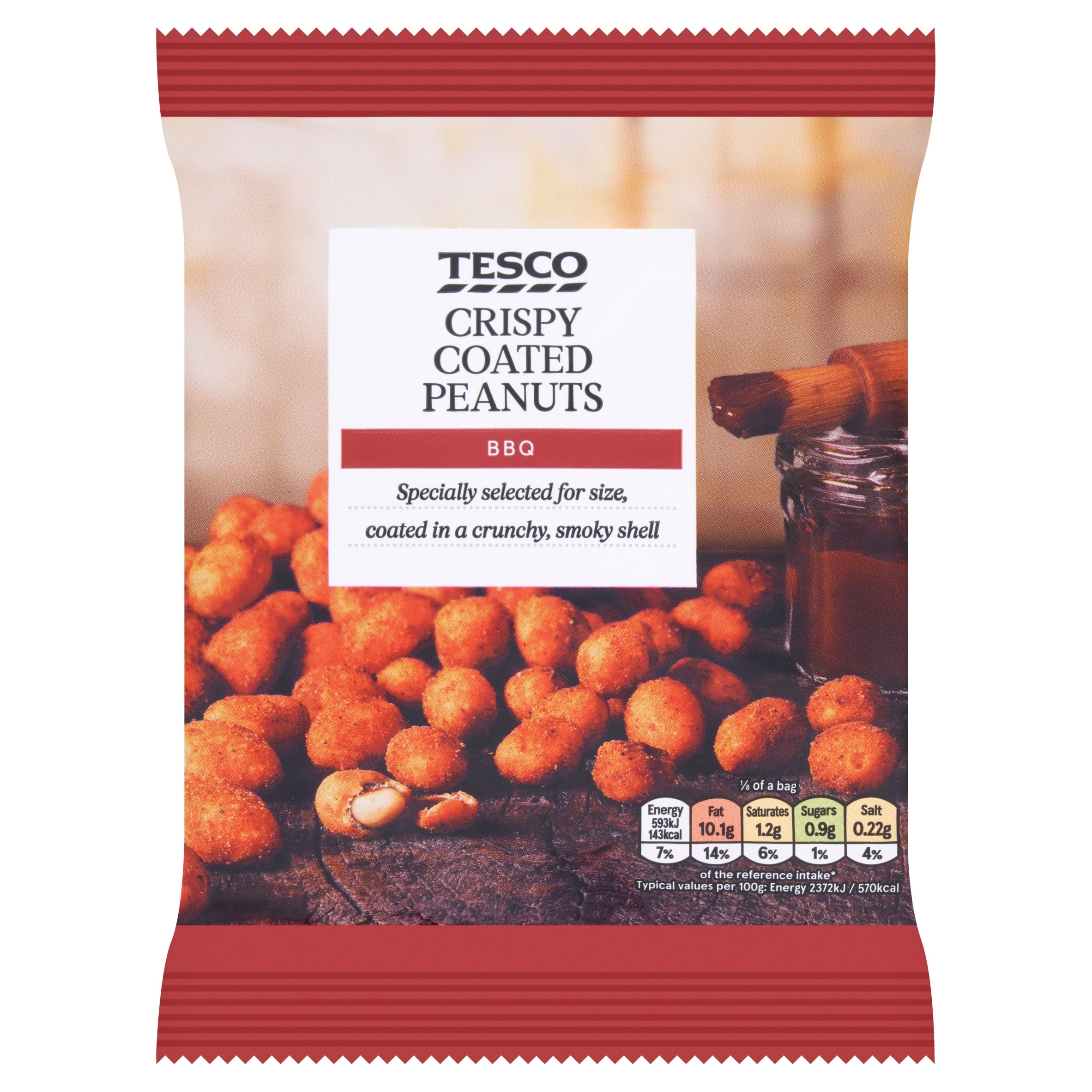 Tesco BBQ Flavoured Coated Peanuts 200 g