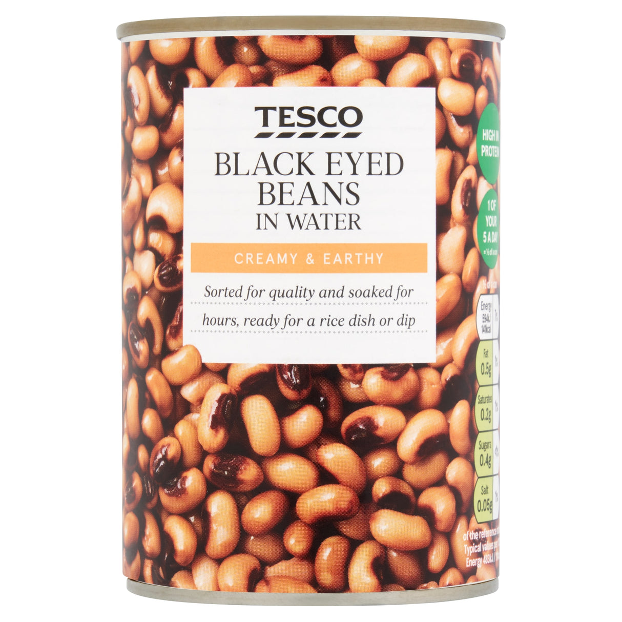 Tesco Black Eyed Beans In Water 400 g
