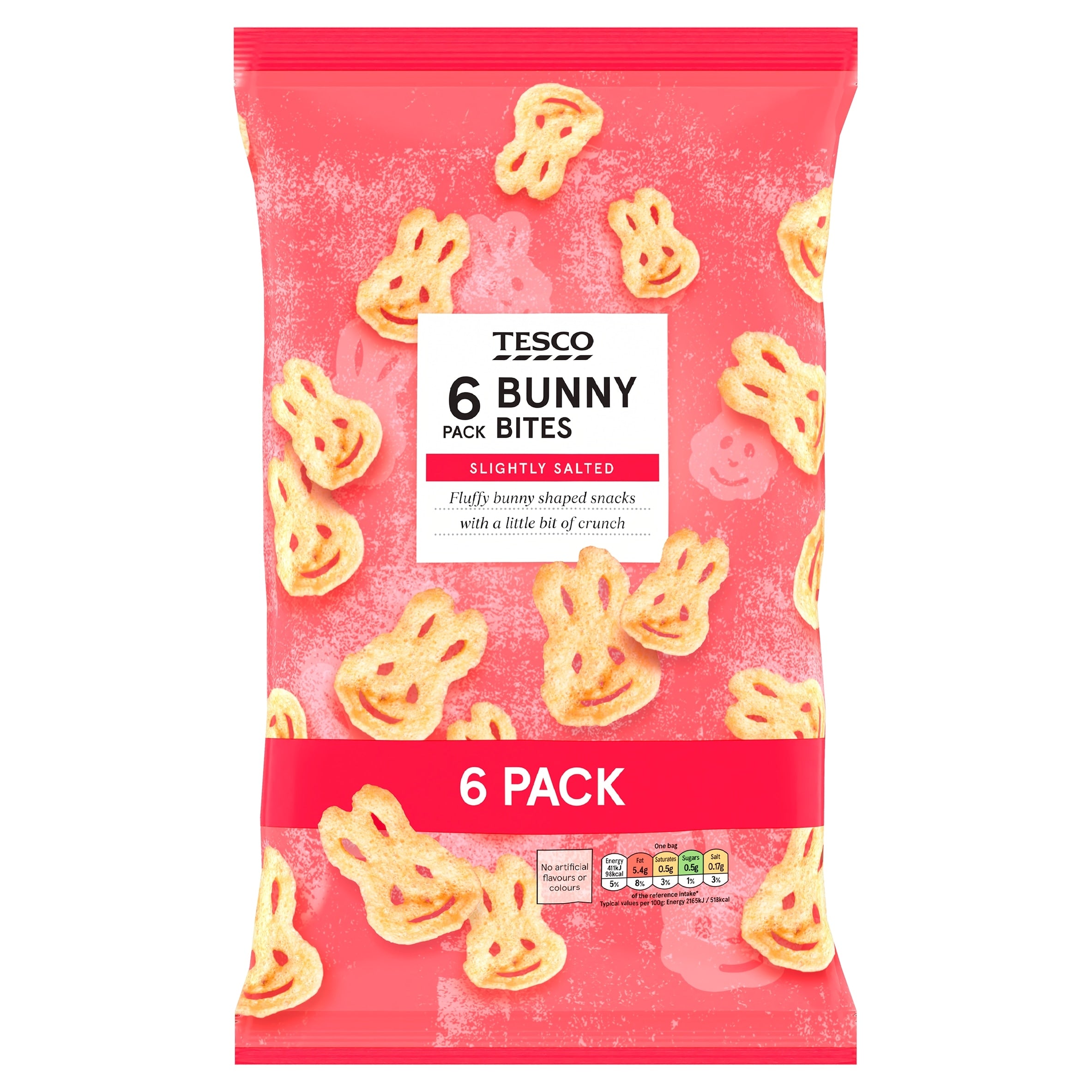 Tesco Bunny Bites Snacks 6 x 19 g