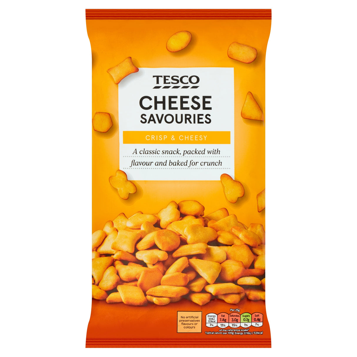Tesco Cheese Savouries Snacks 250 g