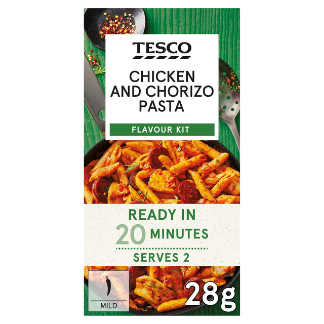 Tesco Chicken Chorizo Pasta Flavour Kit 28 g