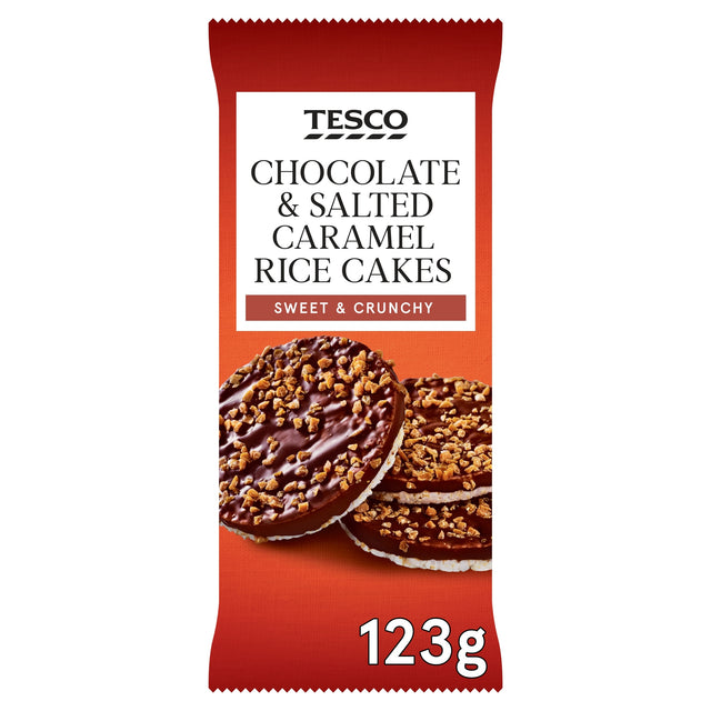 Tesco Chocolate & Salted Caramel Rice Cakes 123 g