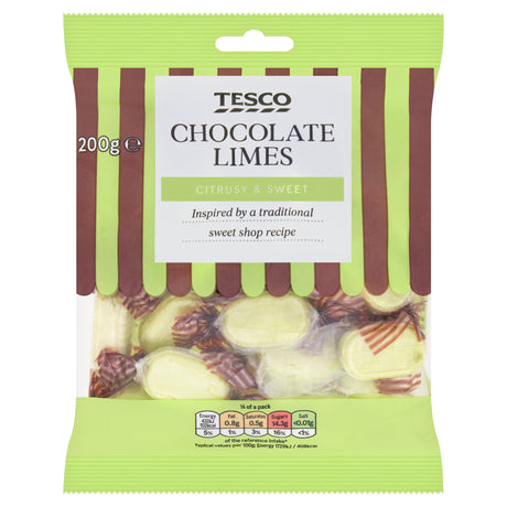 Tesco Chocolate Limes 200 g