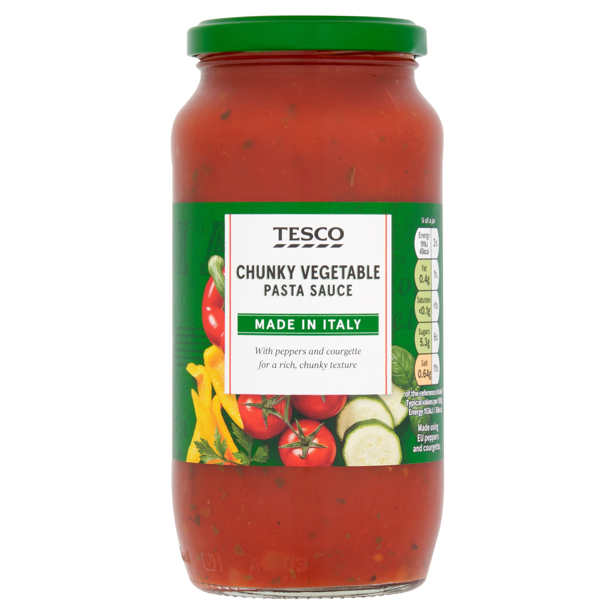 Tesco Chunky Vegetable Pasta Sauce 500 g