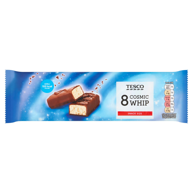 Tesco Cosmic Whip Chocolate Bars Multi-Pack 8 x 22 g