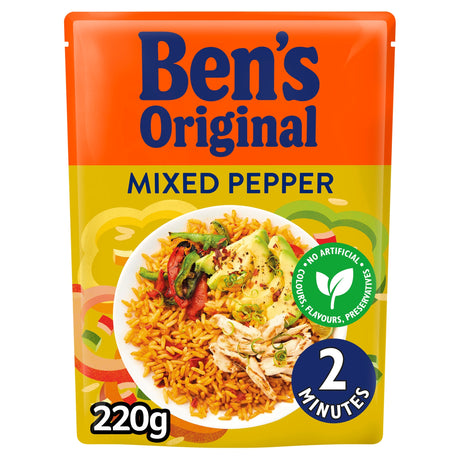 Ben's Original Mixed Pepper Microwave Rice 220 g