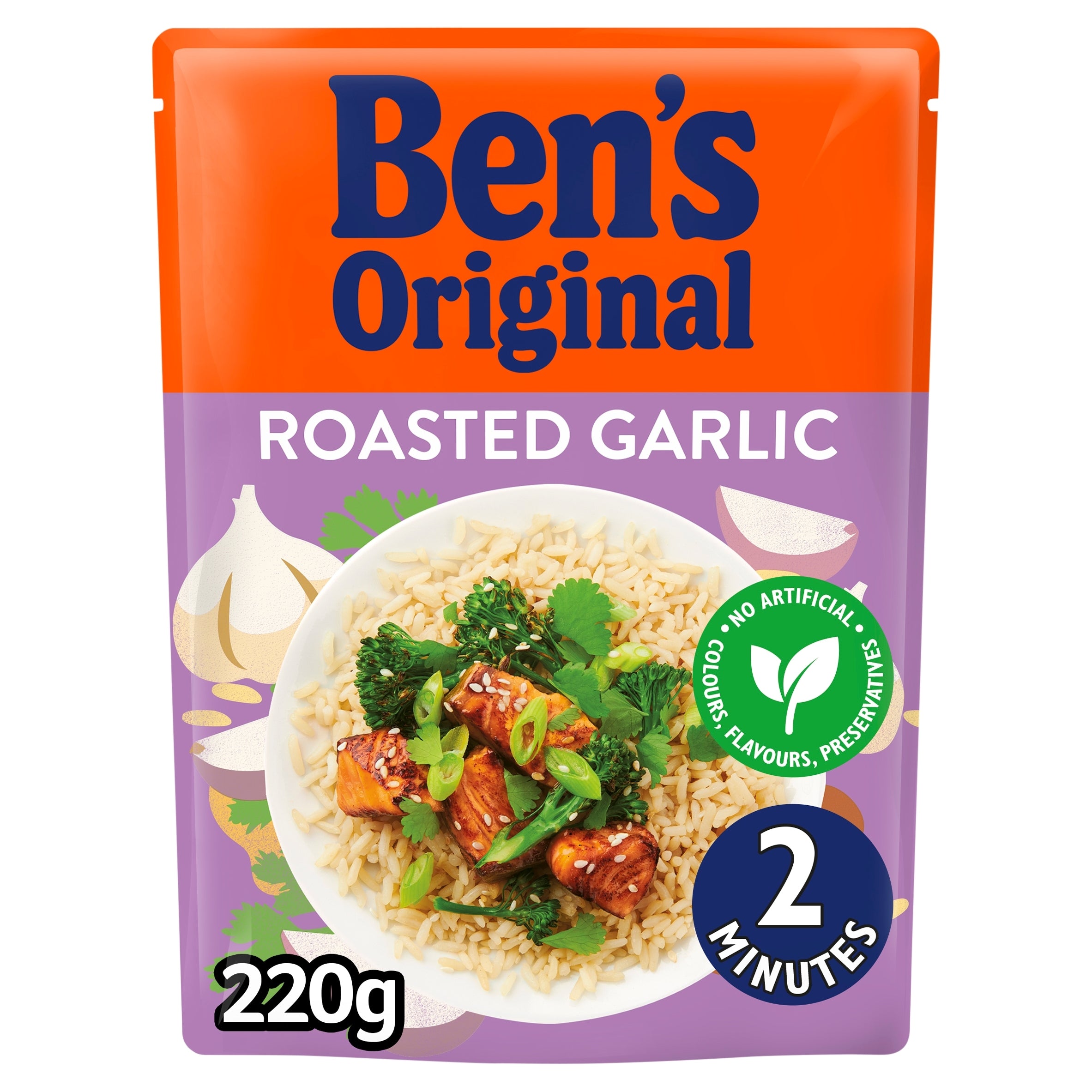 Ben's Original Roasted Garlic Microwave Rice 220 g