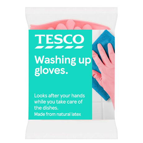 Tesco Dishwashing Rubber Gloves Large 1 Pair