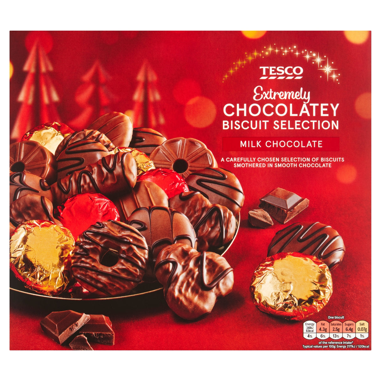 Tesco Extremely Chocolatey Biscuit Selection 400 g