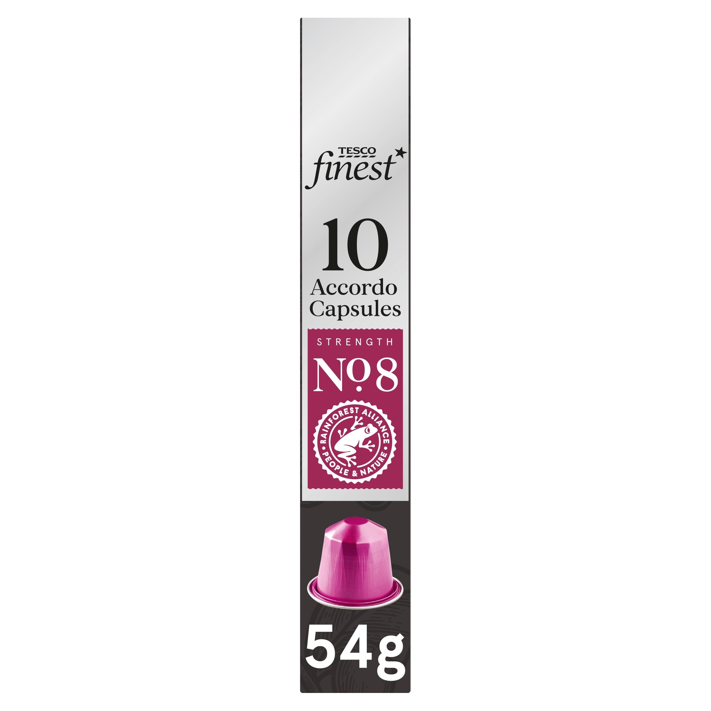 Tesco Finest 10 Accordo Capsules No. 8 Strength 54 g