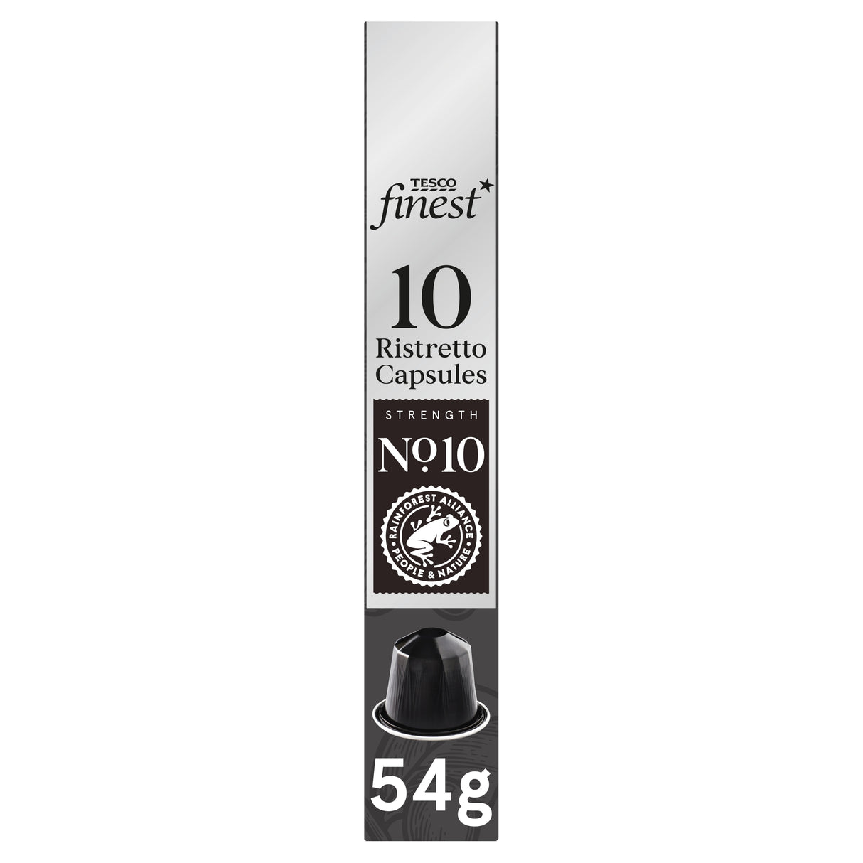 Tesco Finest 10 Ristretto Espresso Capsules 54 g
