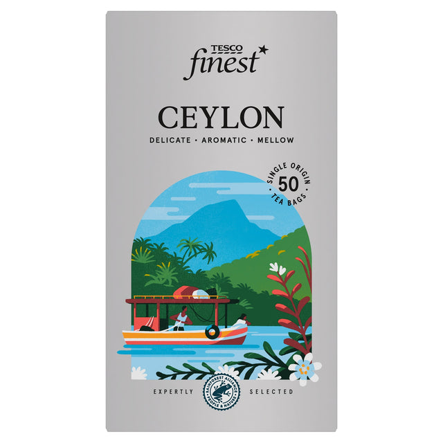 Tesco Finest Ceylon 50 Tea Bags 125 g