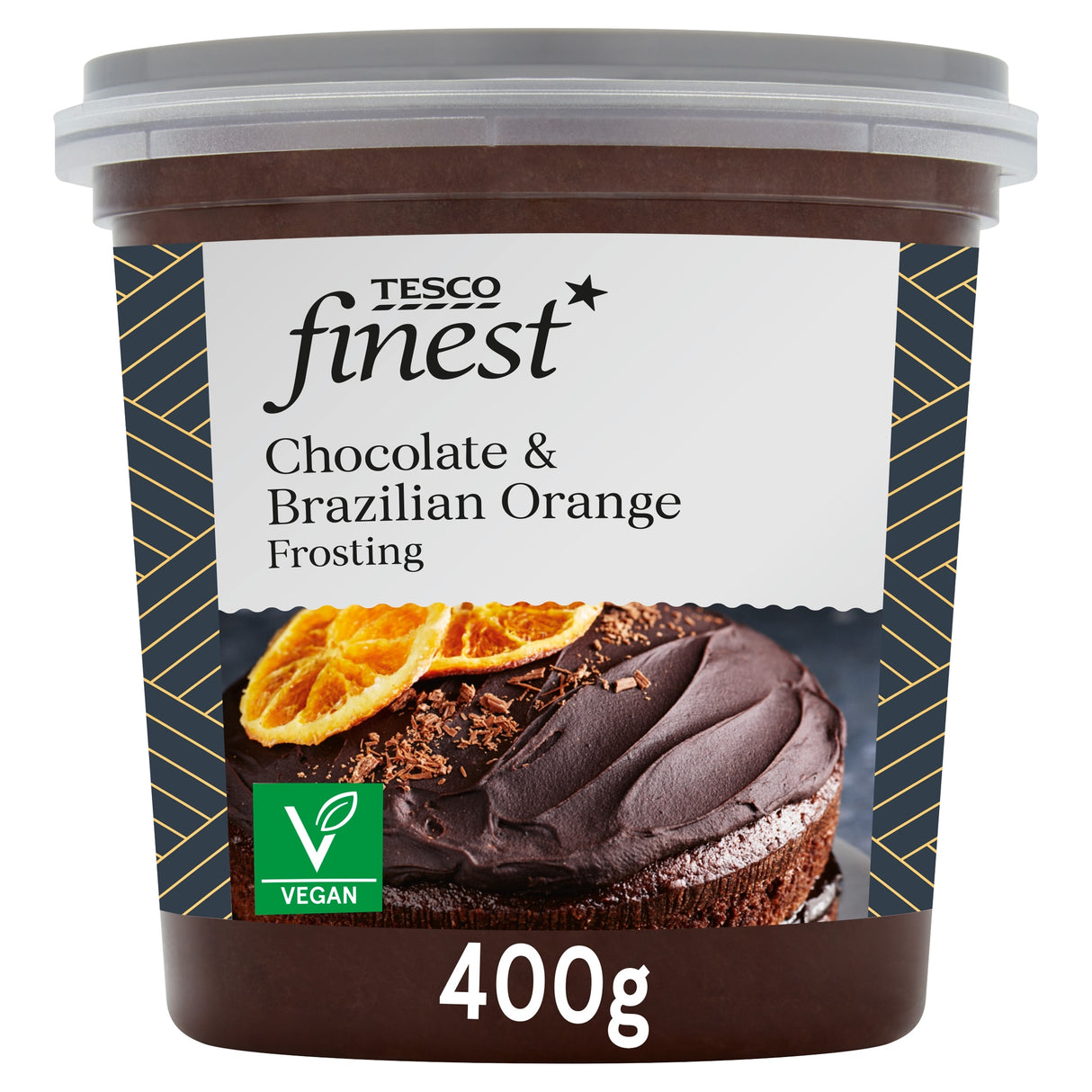 Tesco Finest Chocolate & Brazilian Orange Frosting 400 g