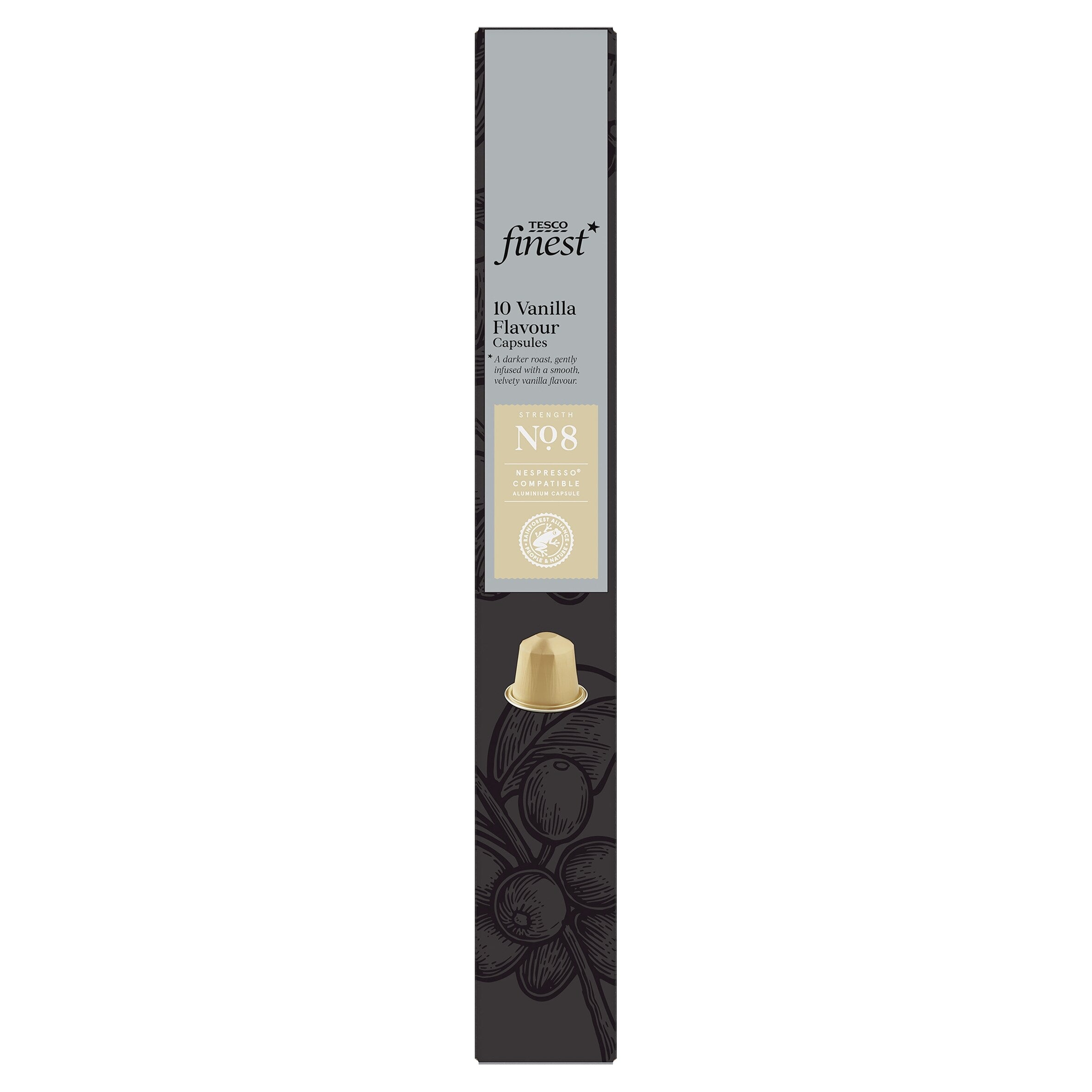 Tesco Finest Coffee Capsules Vanilla Flavour 10 Pack 54 g