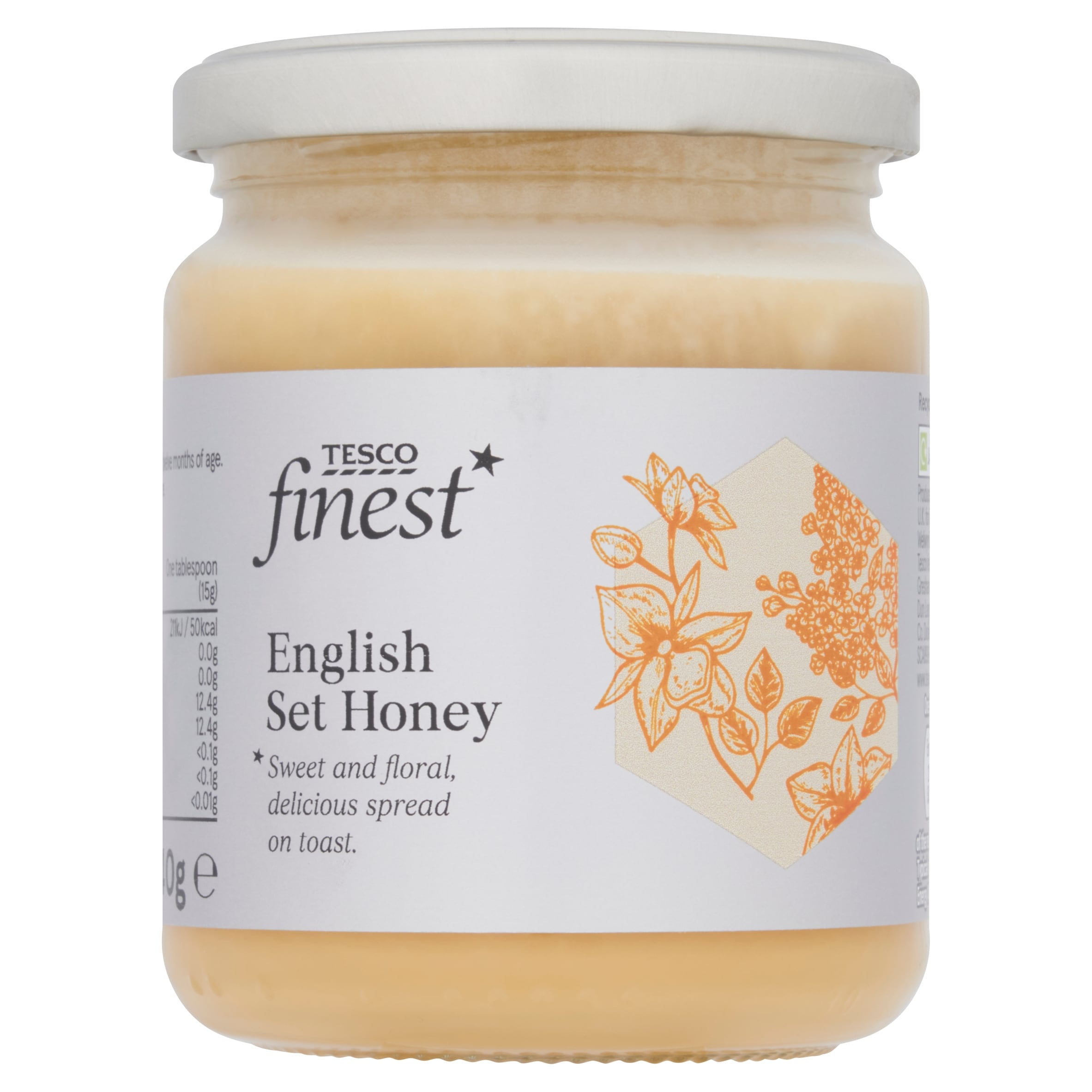 Tesco Finest English Set Honey 340 g