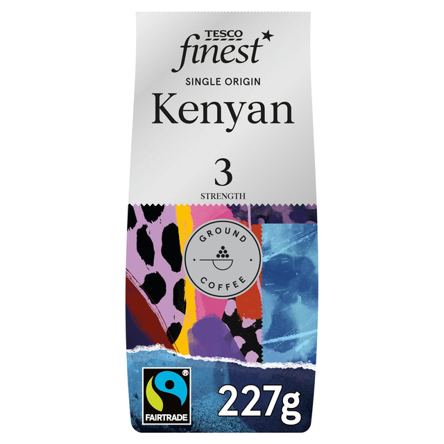 Tesco Finest Fairtrade Kenyan Ground Coffee 227 g