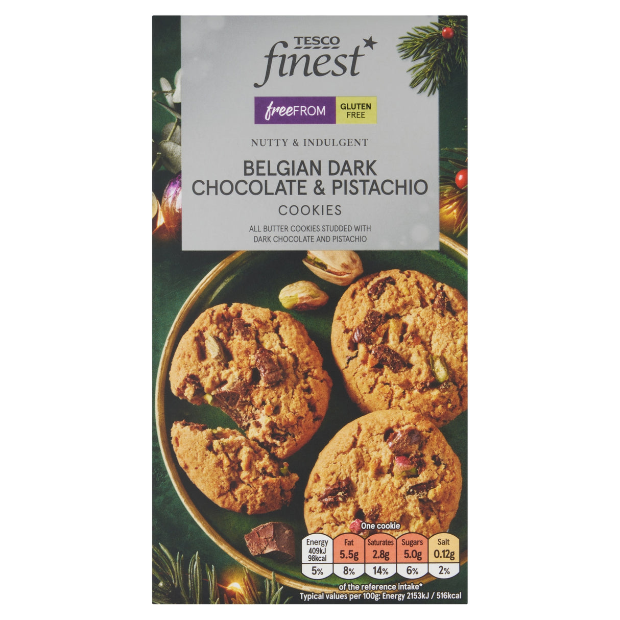 Tesco Finest Free From Millionaire's Cookies 150 g