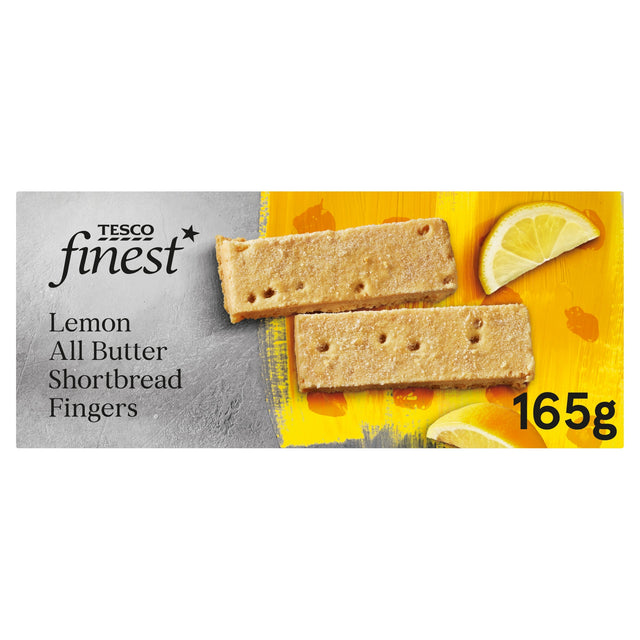 Tesco Finest Lemon Shortbread Fingers 165 g